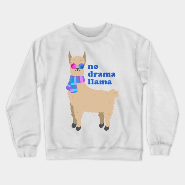 No Drama Llama Crewneck Sweatshirt by lolosenese